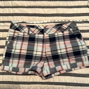 Maurice’s Blue/Light Pink Plaid Shorts